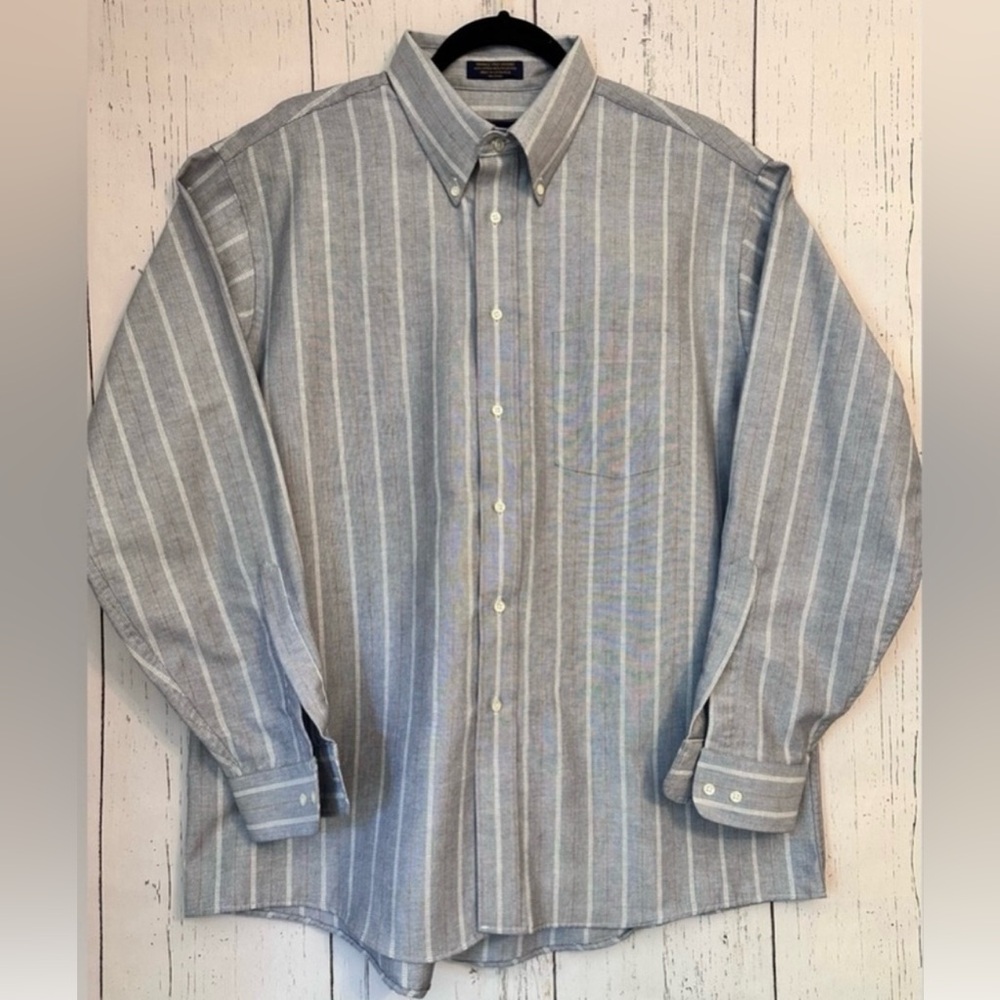 The Arrow Company Wrinkle Free Oxford Long Sleeve Men’s Shirt. 17 1/2. 34/35 - Picture 1 of 8